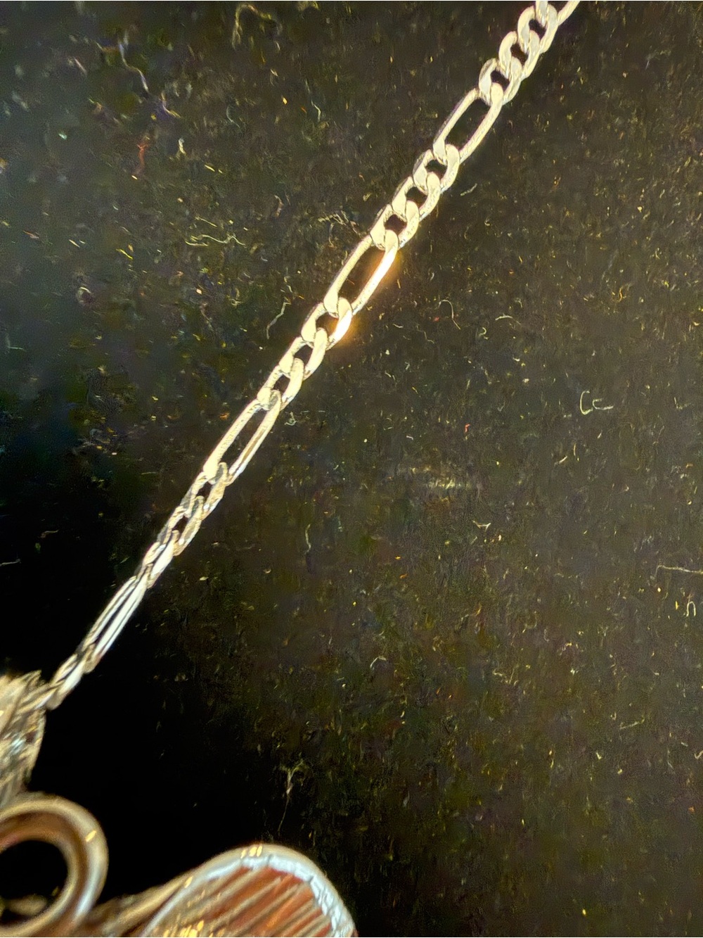 925 Sterling Chain with Amber Color Teardrop Leaf Pendant Necklace - Orange - Picture 3 of 5